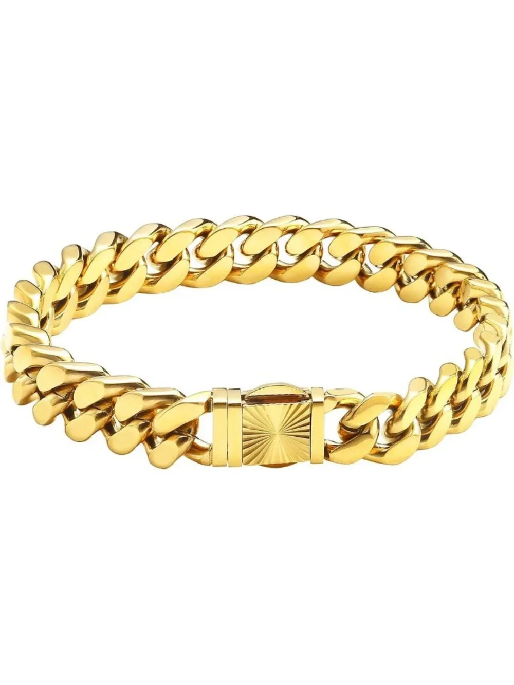 Men's Stainless Steel Cuban Link Bracelet - Durable, Stylish, Perfect Gift